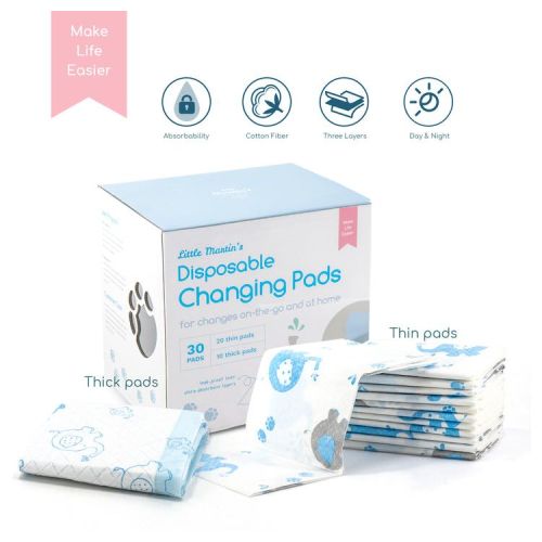 Little Martin's Disposable Changing Pads - 30 Counts