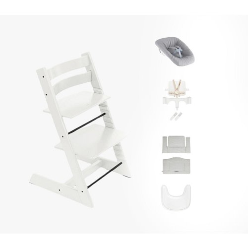 Stokke® Tripp Trapp® High Chair², Cushion, Tray, & Newborn Set Bundle