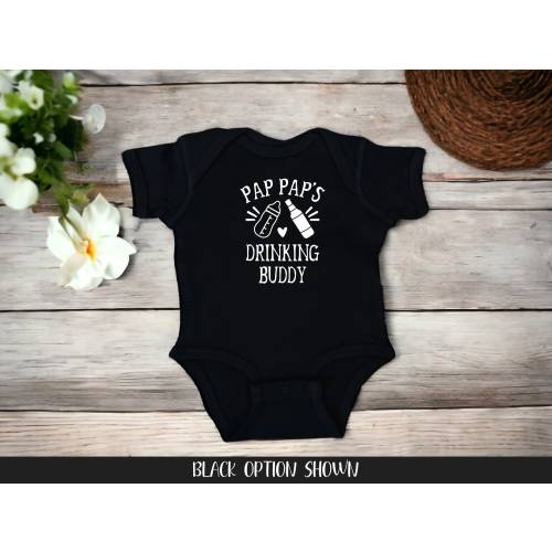 Pap Pap's Drinking Buddy Baby Bodysuit