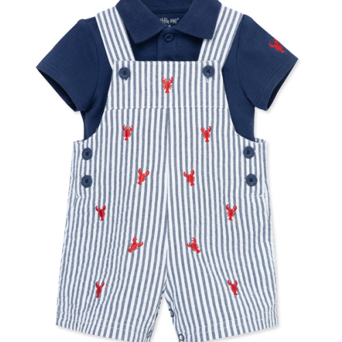 Lobster Woven Shortall Set (3M-12M)