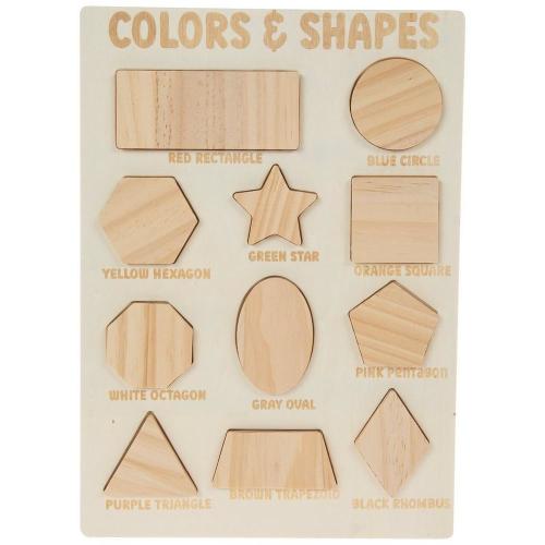 Colors & Shapes Wood Puzzle