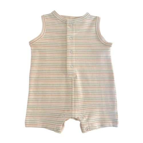3-6mos Multi Stripe Organic Shortie – Woven Grace | Natural Fiber Clothing Boutique