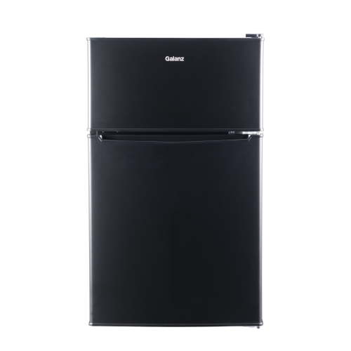 Galanz 3.1 Cu Ft Two Door Mini Fridge With Freezer Black - Energy star certified, compact and efficient for dorms, offices, and small spaces