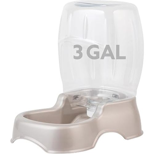 Petmate Pet Cafe Cat and Dog Water Dispenser, 3 GAL, Pearl Tan