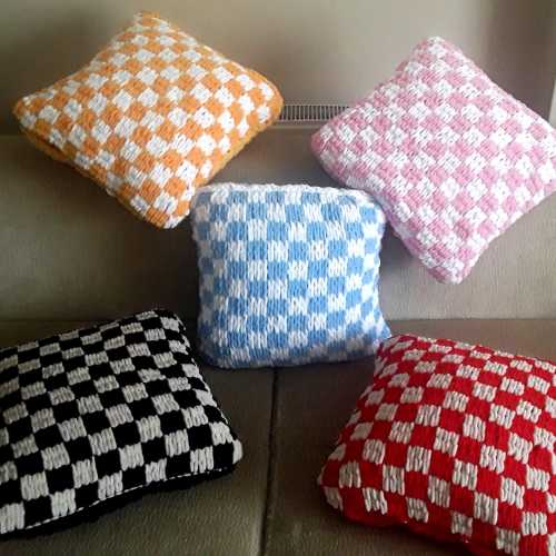 Checkerboard Pillow Cover, Teen Room Decor, Kids Birthday Gift,