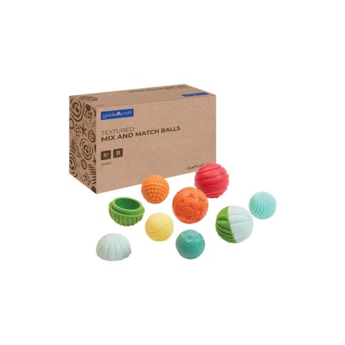 Textured Mix and Match Balls - Set of 8