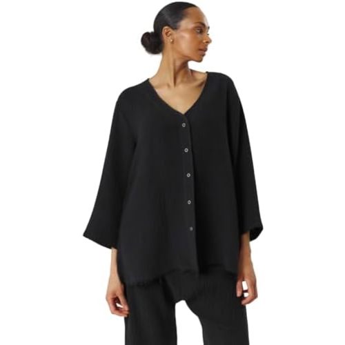 NOTHING FITS BUT Muslin Gauze Nursing Set, Postpartum Nursing Pajamas Set, Soft Pjs Sleepwear Maternity Loungewear