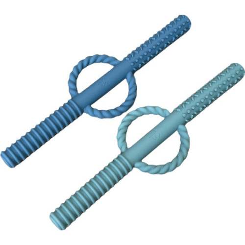 Teething Tube, Slate/Seafoam