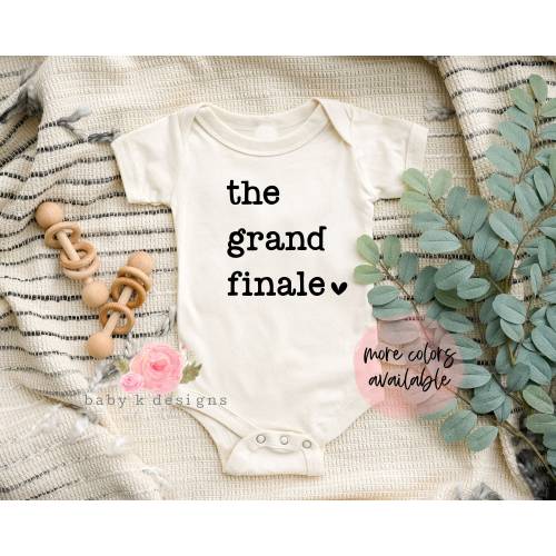 Grand Finale, Last Baby, Funny Baby Announcement, Pregnancy Announcement Onesie®, Baby Reveal Onesie®, Last Child, Finale Baby, Coming Soon