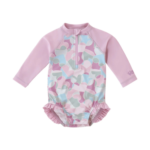 Baby Girl's Long Sleeve Ruffle Legged One-Piece Swimsuit – UV Skinz®