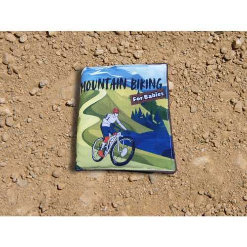 Mountain Biking for Babies Soft Book - Handmade Biking Baby Gift