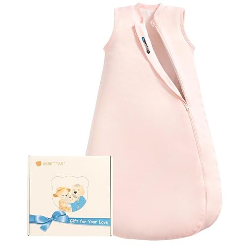 Baby Sleep Sack 3-6 Months, 1.0 Tog Supersoft Thermostatic Cotton Toddler Sleeping Sack for Babies Infant, 2-Way Zipper Baby Wearable Blanket for All Season