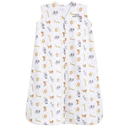 HALO Sleepsack 100% Cotton Wearable Blanket, TOG 0.5, Jungle Cotton, Medium