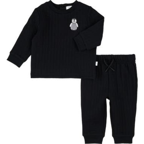 Baby Penguin Rib Sweatshirt & Joggers Set, 6M