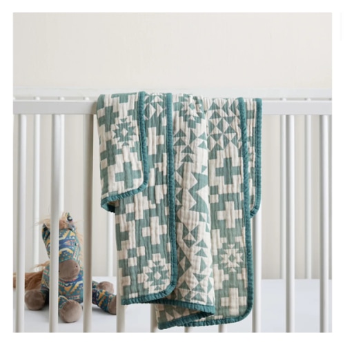 BLUE RIDGE ORGANIC COTTON BABY BLANKET