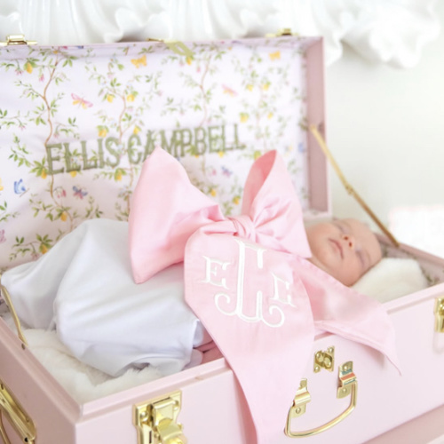 Petite Trunk - Pink - Sylvia's Summer / Embroidery