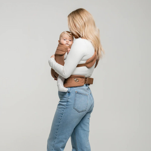 MABĒ The Monarch Buckle Baby Carrier - Mocha