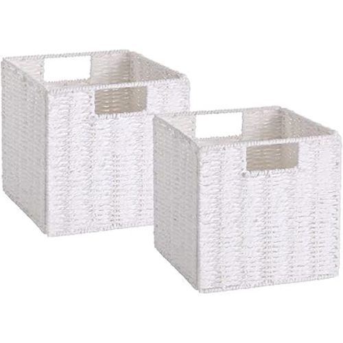 Vagusicc Wicker Storage Baskets, Set of 2