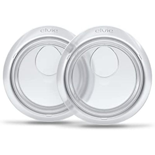 Elvie Catch Milk Collection Shells | Set of Two Discreet Leak-Protection Silicone Cups, Reuse Your Milk| Reusable Breast Shells Collect Up to 1oz | No More Wasted Milk or wasteful Breast Pads