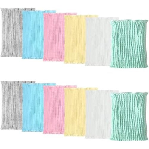12PC Baby Belly Button Band Cotton Gtube Covers Belly Protector Wraps Bellies Umbilical Hernias Truss Belt for Baby Toddler Boys Girls (10 Inch Single Layer)