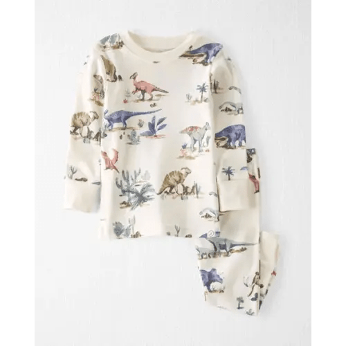 Baby Dinosaur Print Organic Cotton Pajamas Set