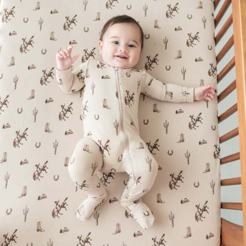 Zippered Footie in Classic Cowboy