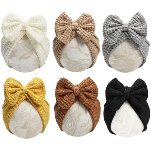 Baby Girls Hair Bow Turban Hat Beanie India Caps
