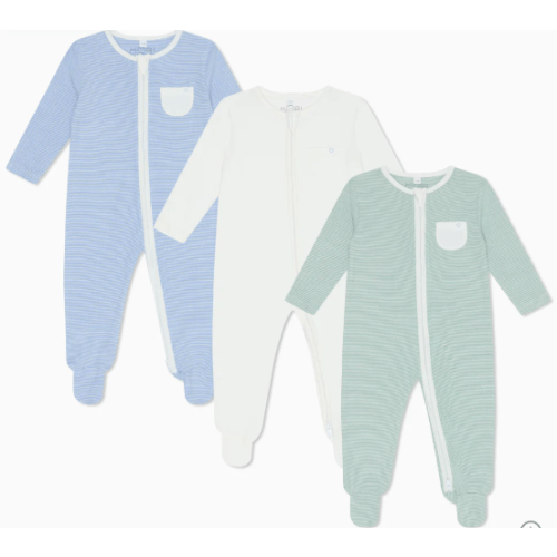 Clever Zip Baby Pajamas 3 Pack