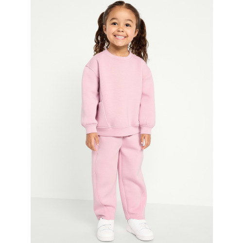 Bounce Fleece Crew-Neck and Sweatpants Set for Toddler Girls