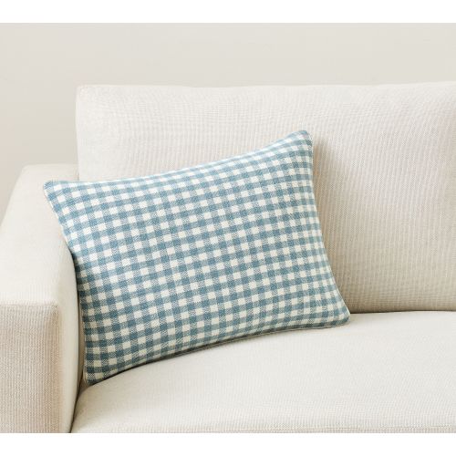 Blaine Check Lumbar Pillow