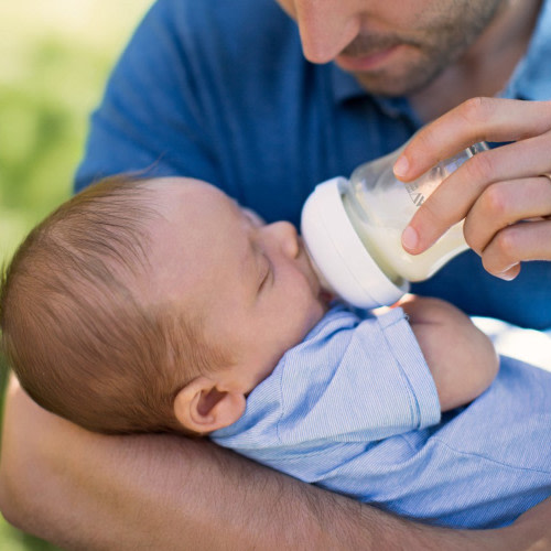 Natural Baby Bottle with Natural Response Nipple - Clear, 4 Oz