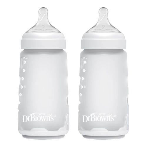 Dr. Brown's Silicone Baby Bottles - Clear - 9 fl oz/2pk