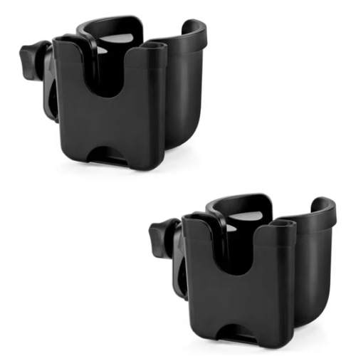 Accmor Stroller Cup Holder with Phone Holder, Bike Cup Holder, Universal Cup Holder for Uppababy Nuna Doona Strollers, 2-in-1 Cup Phone Holder for Stroller, Bike, Wheelchair, Walker, Scooter