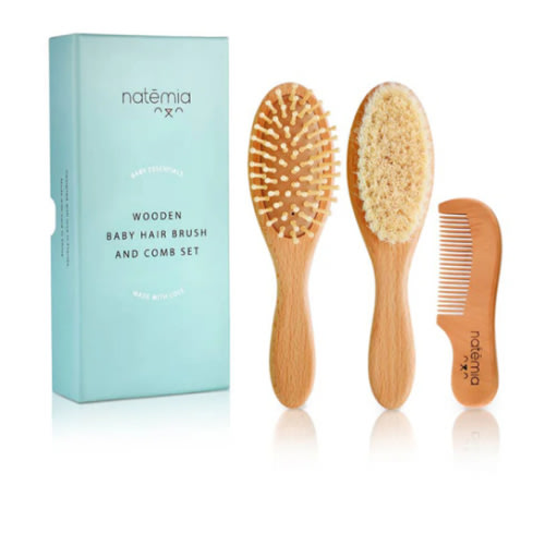 Wooden Hair Brush Set