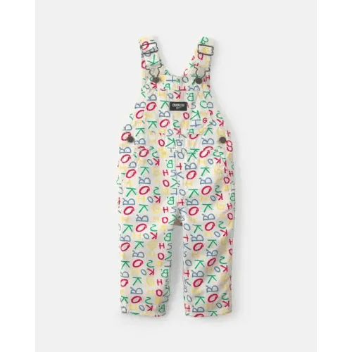 Baby Alphabet Overalls - White - OshKosh B'gosh | Carter's