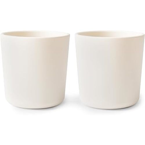 mushie Dinnerware Cups For Kids | Made in Denmark, Set of 2 (Ivory)