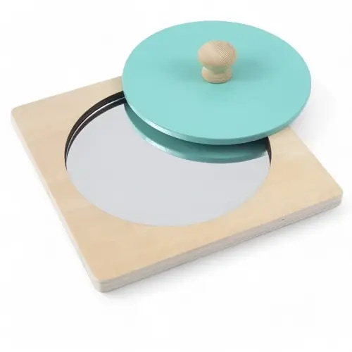 Montessori Peekaboo Mirror Knob Puzzle - Kidzly