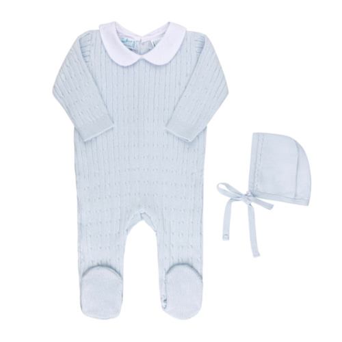 Newborn Baby Boy Cable Knit Coming Home Outfit | Newborn Baby Clothes | Newborn Knitted Outfit | Feltman Brothers