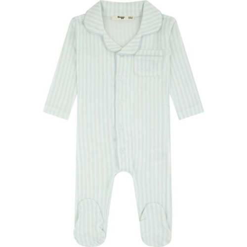 Striped Button Down Footie, Boys - Noggi | Maisonette