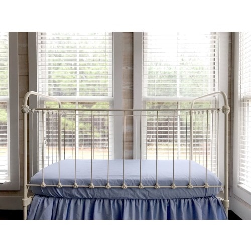 Baby Blue Fitted Crib Sheet