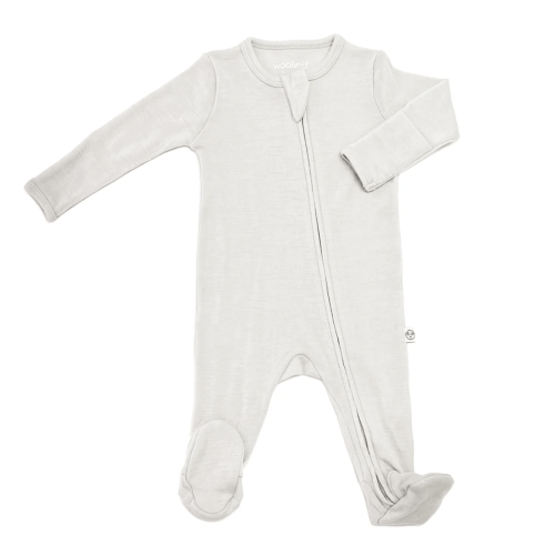 Merino Wool Footie Pajama |Natural Merino Wool Children Sleepwear – Woolino