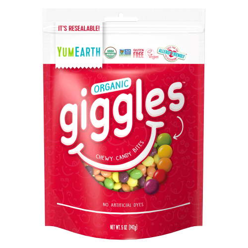 YumEarth Organic Giggles Chewy Candy, 5 oz