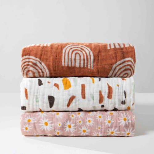 Crib Sheet in GOTS Certified Organic Muslin Cotton