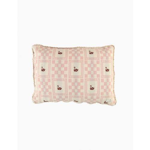 Swan Pillowcase in Swan Rose Patchwork