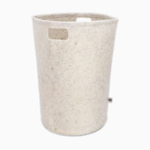 Parker Baby Co. Felt Laundry Hamper - White