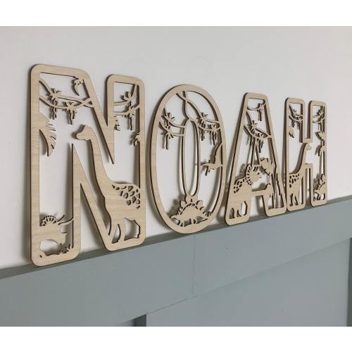 Dinosaur letters, nursery name sign, dinosaur name sign, Personalised Name Sign, Custom Name Decor, Dinosaur Theme Decor, Dinosaur Wall Art