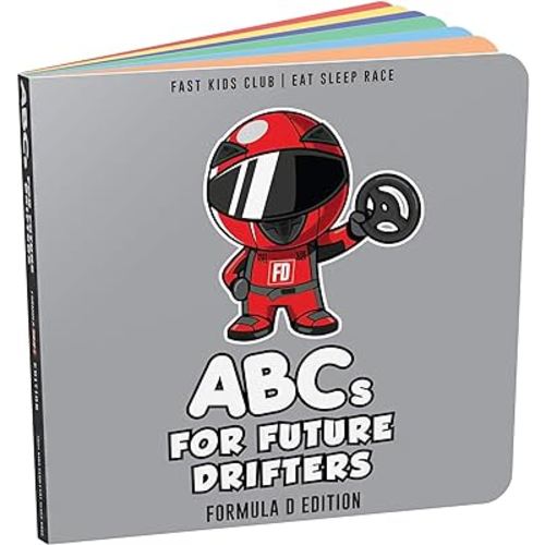 Formula Drift FD Edition ABCs For Future Drifters Alphabet Book (Baby Book, Children's Book, Toddler Book)