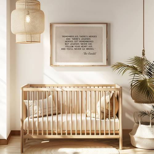 Sandlot Quote Flag, Nursery Wall Decor, Wall Art Pennant Banner, Kids Room Decor, Boys Baseball Bedroom Decor