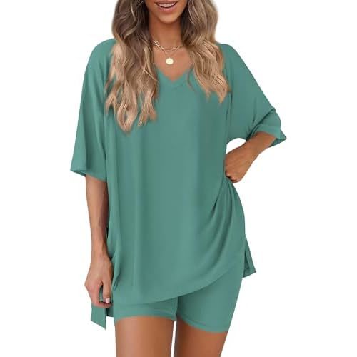 PRETTYGARDEN Womens 2 Piece Outfit Lounge Short Sets