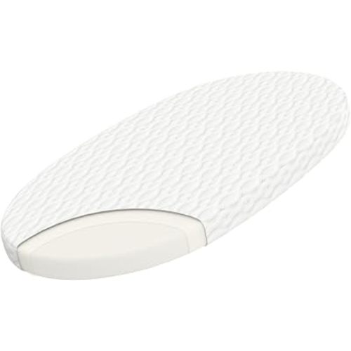 WELLZEE Oval Bassinet Mattress 29"x17" - Fit for 4moms MamaRoo, Easy Care
